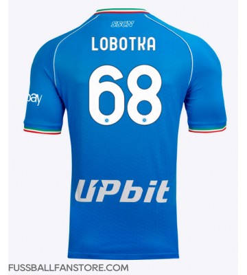 SSC Napoli Stanislav Lobotka #68 Replik Heimtrikot 2023-24 Kurzarm